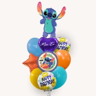 Lilo and Stitch Happy Birthday Grand Balloon Bouquet