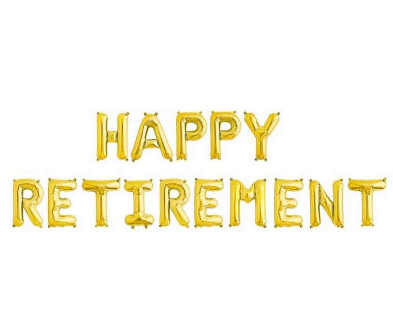 16” Gold Happy Retirement Foil Balloon