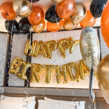 Aged to Perfection Whiskey Hotel Room Balloon Package