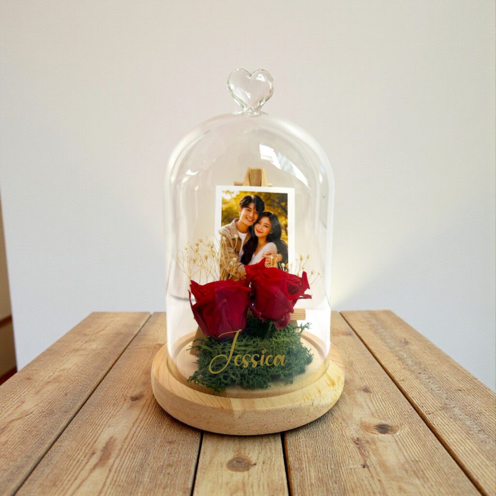 Rose Bell Jar Picture