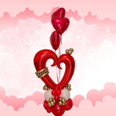 Valentines cupid Heart Balloon centerpiece