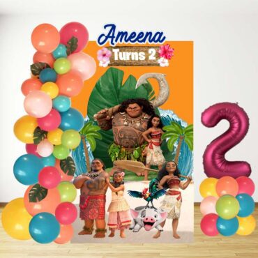 Tropical Island Princess Balloon Board Decoration