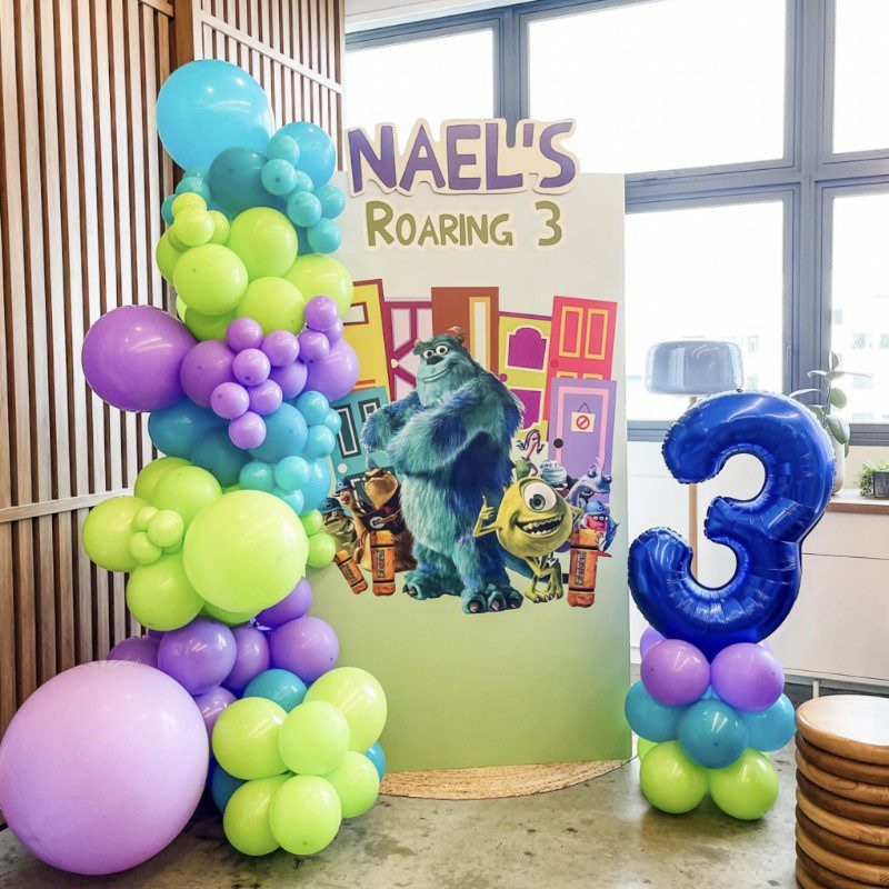 Monsters Inc. Friends Party Balloon Backdrop Decoration