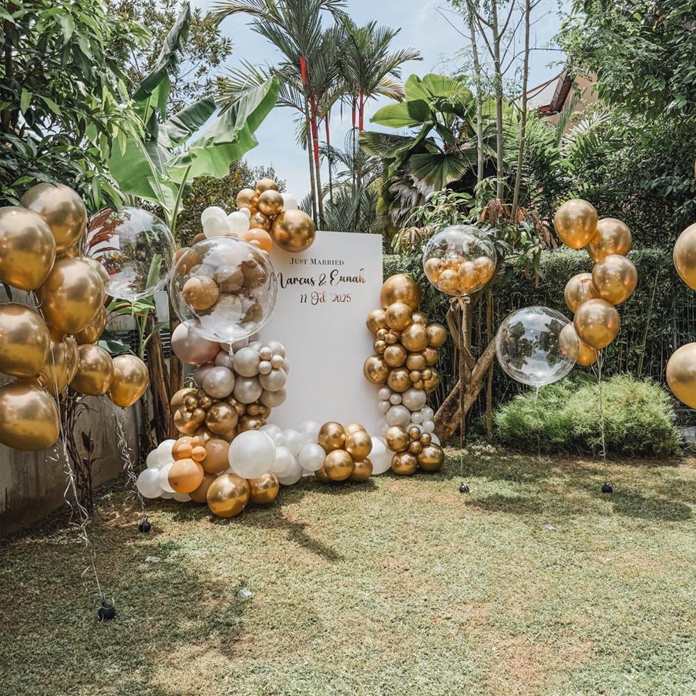 Halo Gold Backdrop Decoration
