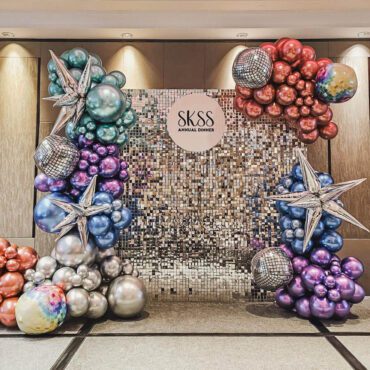 Shimmer Board Retro Disco Backdrop