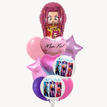 Kpop Demon Hunter Mira Happy Birthday Grand Balloon bouquet