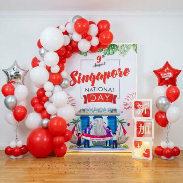 NDP 61 Balloon backdrop