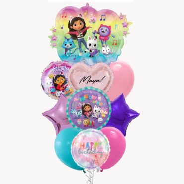 Gaby Dollhouse Happy Birthday Grand Balloon Bouquet