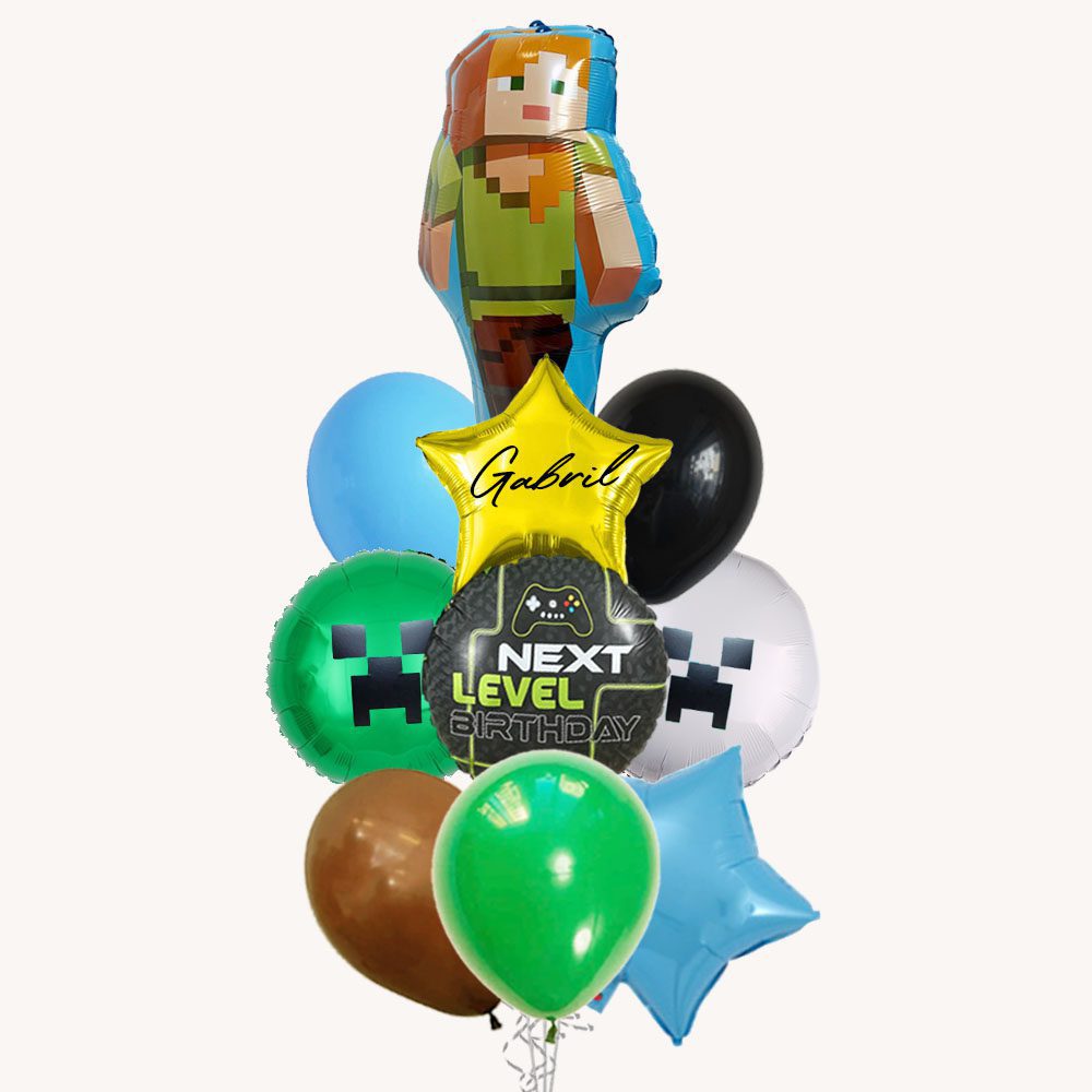 Minecraft Grand Alex Balloon Bouquet