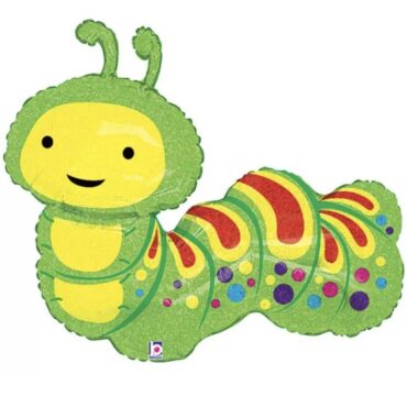 Holographic Caterpillar Supershapr Helium Balloon