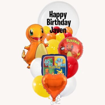 Pokemon Charmander Happy Birthday Deluxe Bouquet