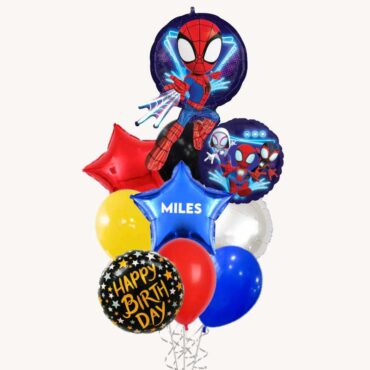 Spiderman Spidey and friends Rolile Grand Balloon Bouquet