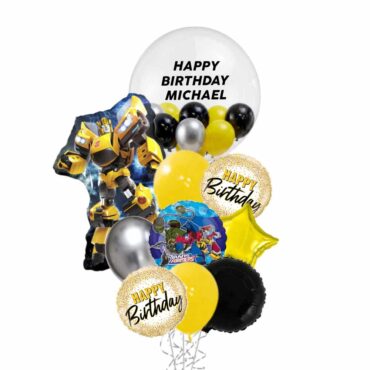Transformers Bumblebee Deluxe Balloon Bouquet