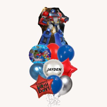 Transformers Optimus Prime Balloon Bouquet