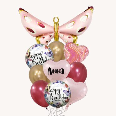 Elegant Butterfly Birthday Grand Balloon Bouquet
